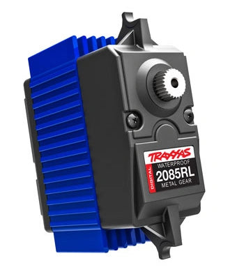 Servomoteur 2085RL 46 kg 0,13 s avec biellette de direction et ressort de protection - Breizh Modélisme.
