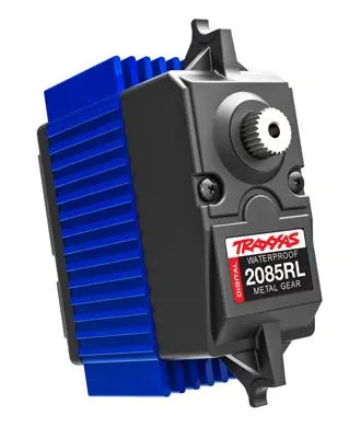 Servomoteur 2085RL 46 kg 0,13 s avec biellette de direction et ressort de protection - Breizh Modélisme.
