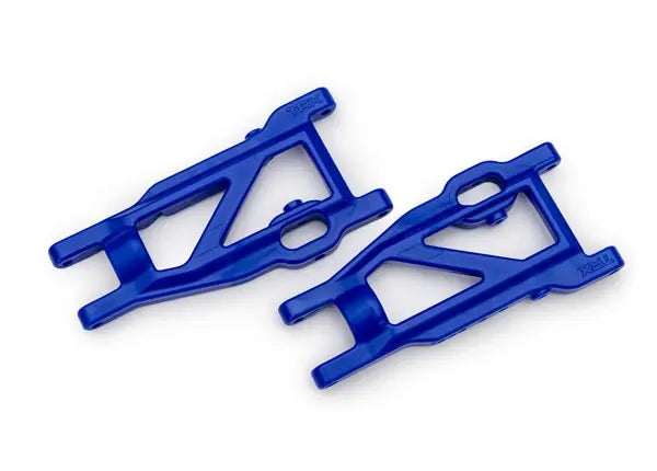 Triangles de suspension avant/arrière bleu EHD (paire) - Traxxas 3655-BLUE - Breizh Modélisme.
