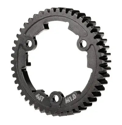 Engrenage droit 46 dents en acier large 1,0m (usiné, trempé) - Traxxas 6442 - Breizh Modélisme.