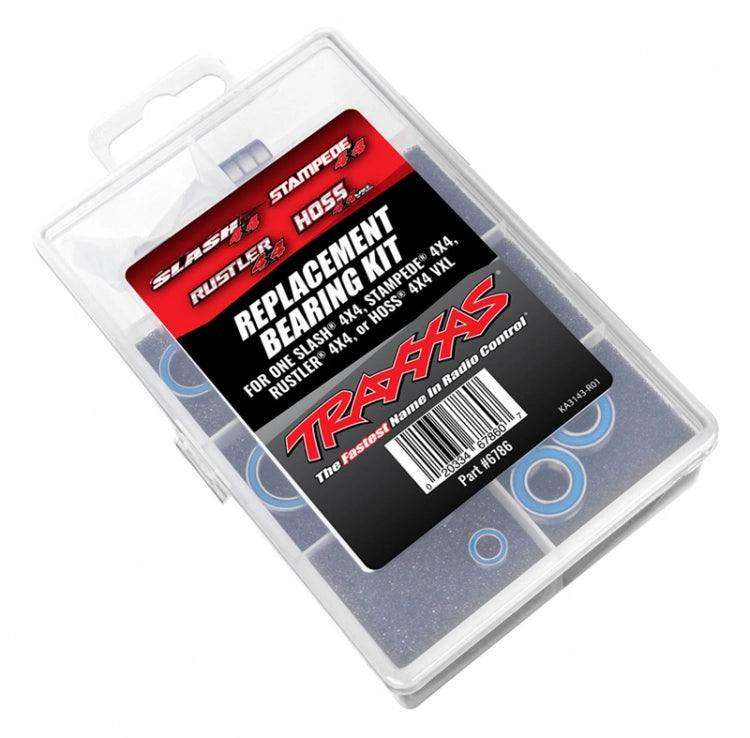 Kit de roulements acier inoxydable Traxxas 6786 Slash, Stampede, Hoss, Rustler 4x4 - Breizh Modélisme.