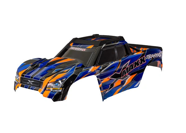 Carrosserie Traxxas X-Maxx orange - Traxxas 7867 - Breizh Modélisme.