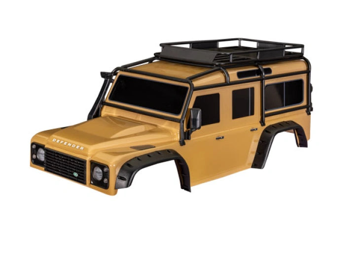 Traxxas Carrosserie Land Rover Defender TRX4 Clipless 8050 sable - Breizh Modélisme.