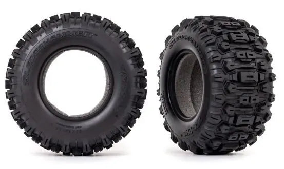 Pneus Sledgehammer 2.8/3.6" TSM (2) Maxx - Traxxas 8974 - Breizh Modélisme.