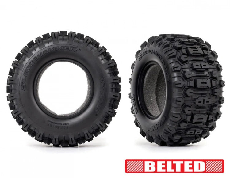Pneus Sledgehammer renforcés 2.8/3.6" TSM (2) Maxx - Traxxas 8975