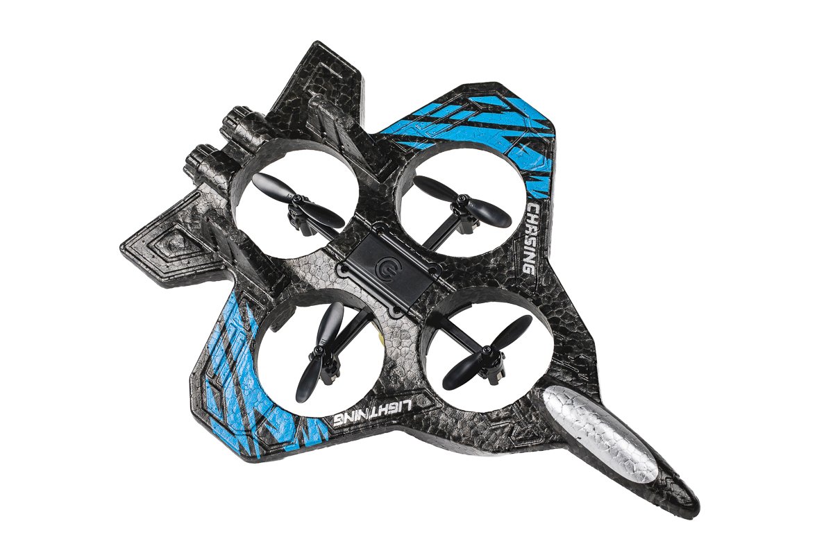 Drone F16 Jet 2,4 GHz avec fuselage en mousse et éclairage