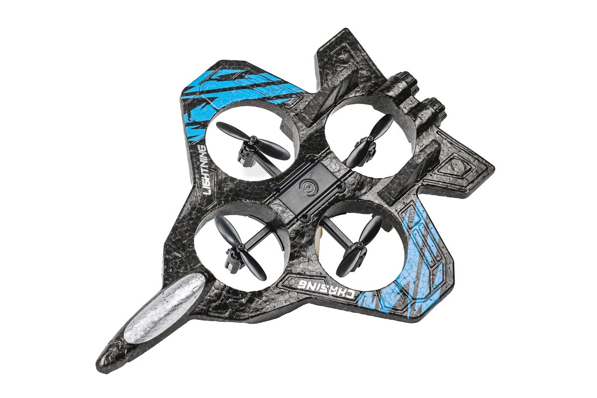 Drone F16 Jet 2,4 GHz avec fuselage en mousse et éclairage