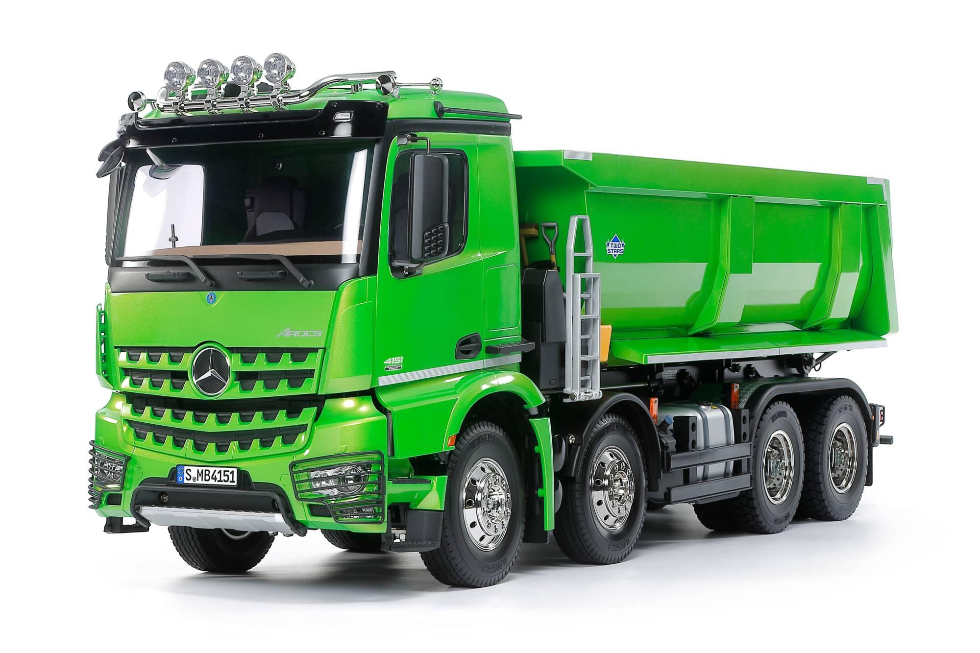 Tamiya Camion Benne Mercedes Arocs 4151 8x4 KIT Vert 47523