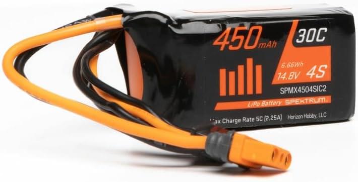 Accu LiPo Spektrum SPMX4504SIC2 450 mAh 4S 14,8 V 30C IC2