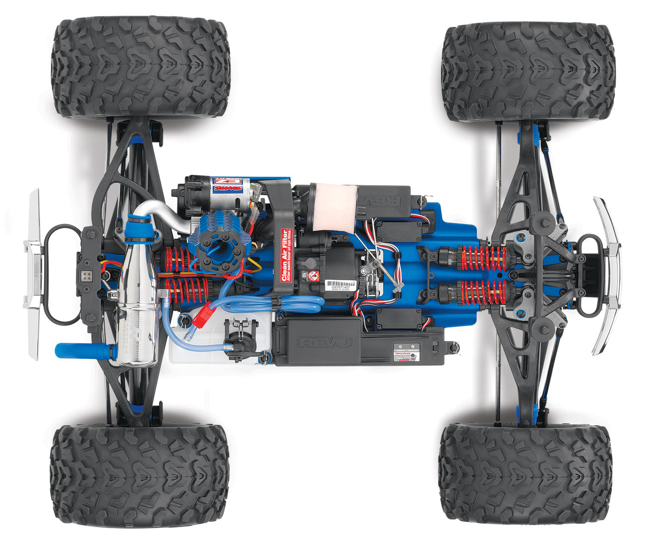 Revo 3.3 4wd Nitro Wireless / télémétrie TSM TQi RTR - Traxxas 53097-3 bleu