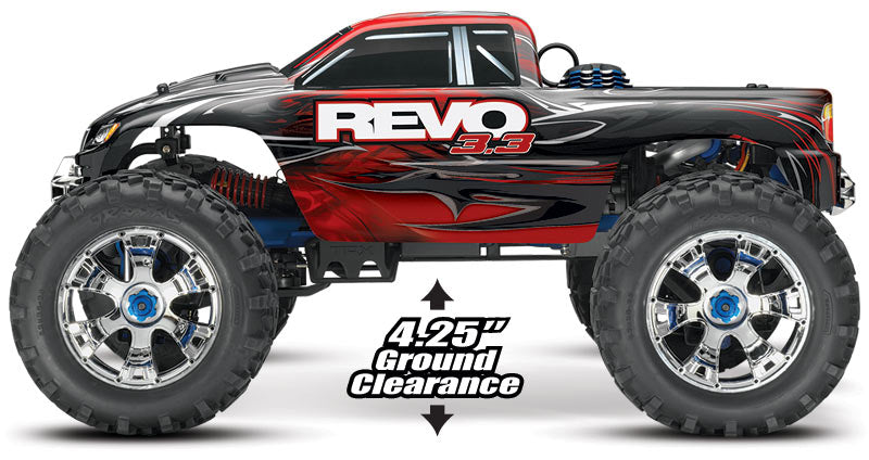 Revo 3.3 4wd Nitro Wireless / télémétrie TSM TQi RTR - Traxxas 53097-3 bleu
