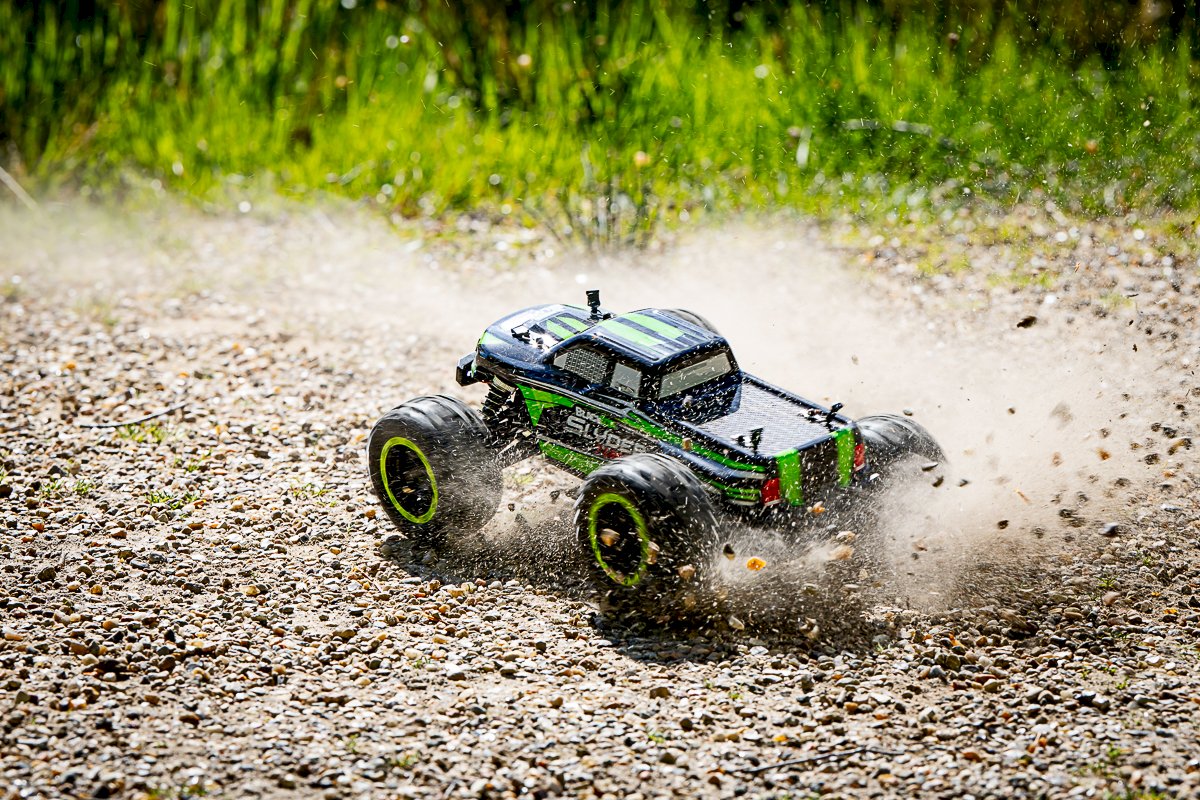 Monster Slyder MT Turbo Hyper rapide 2S Brushless 4WD RTR 540208 verte
