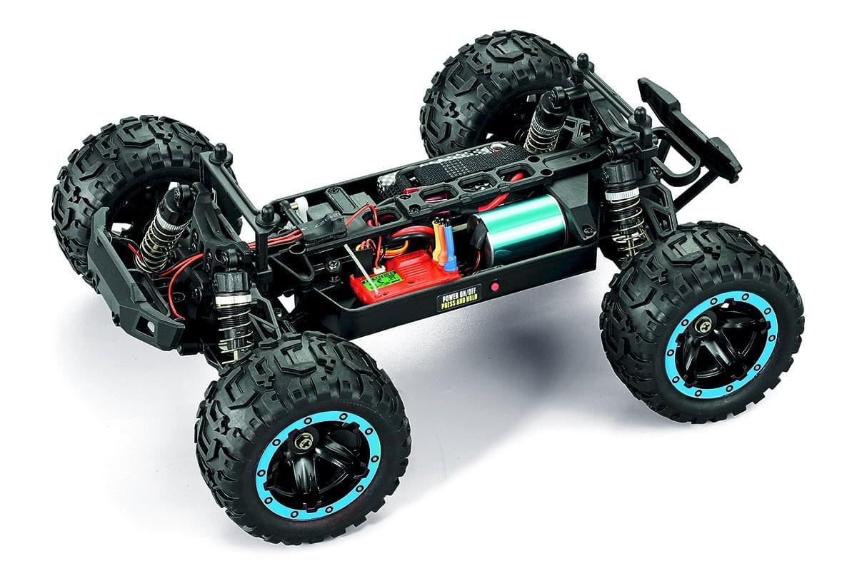 Monster Slyder MT Turbo 40km/h lipo 2S Brushless 4WD RTR 540209 bleu