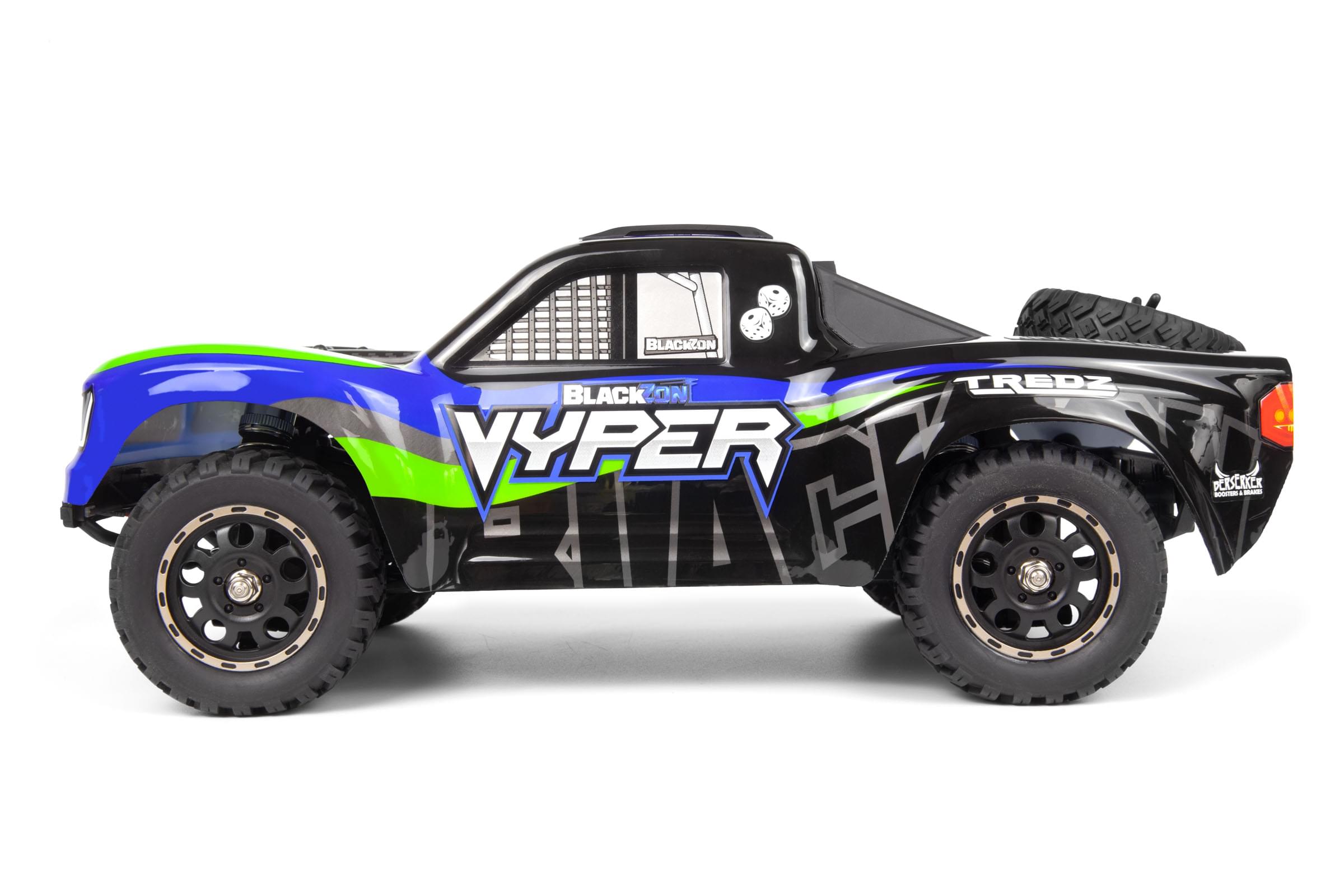 Blackzon Vyper 1/16 SC 30km/h 4WD RTR bleu