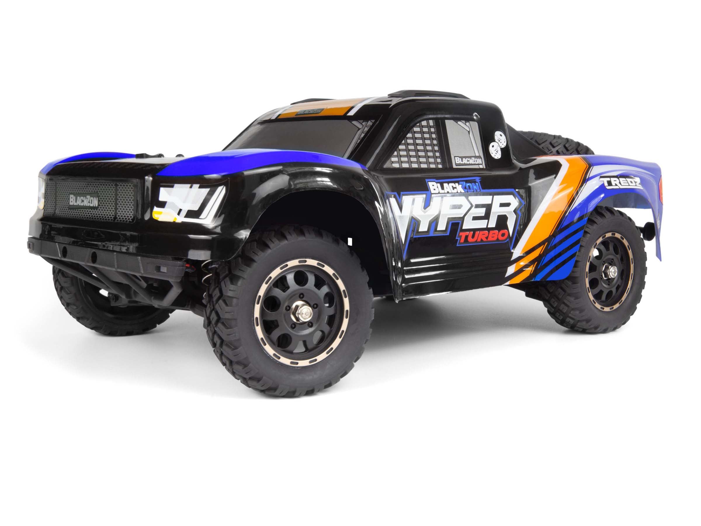 Backzon Vyper 1/16 brushless 45km/h lipo 2S SC Turbo 4WD RTR bleu