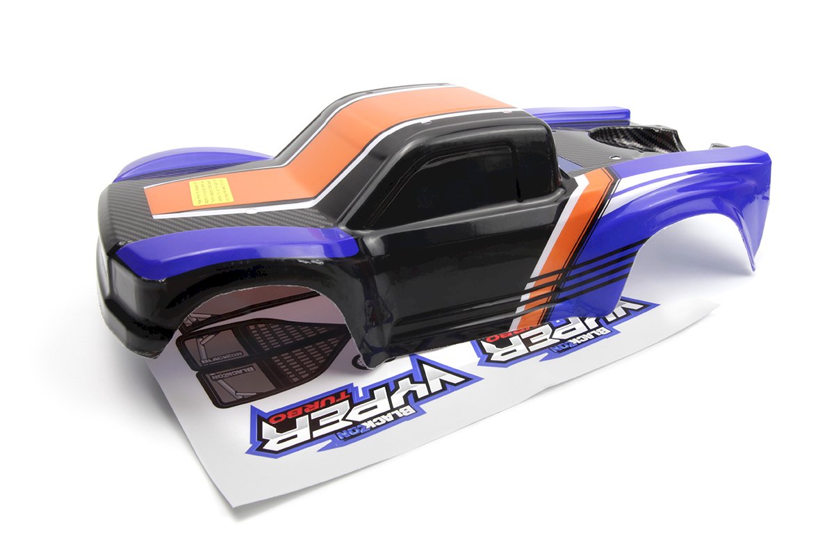 Carrosserie bleu/orange Blackzon Vyper SC - 540280