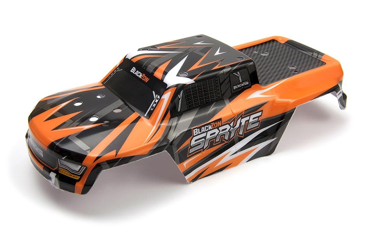 Carrosserie orange Blackzon Spryte MT - 540345 - Breizh Modélisme.