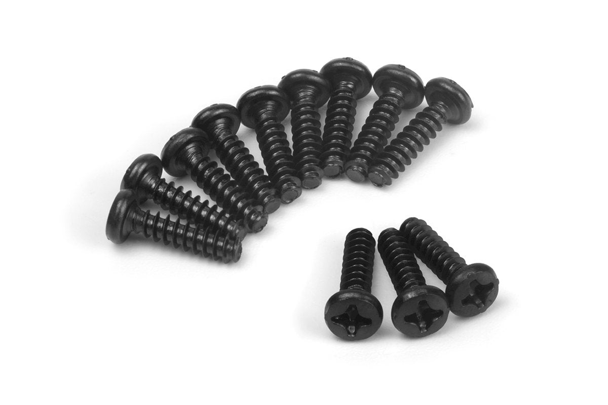 Vis autotaraudeuses à tête cylindrique BLACKZON PBHO3×12mm (12 pièces) - 540458