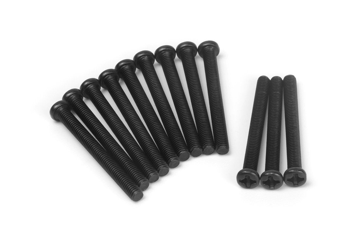 Vis à tête cylindrique BLACKZON 3×30 mm (12 pièces) - 540459