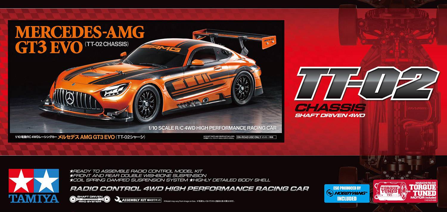 Tamiya TT-02 Mercedes-AMG GT3 EVO KIT 58750