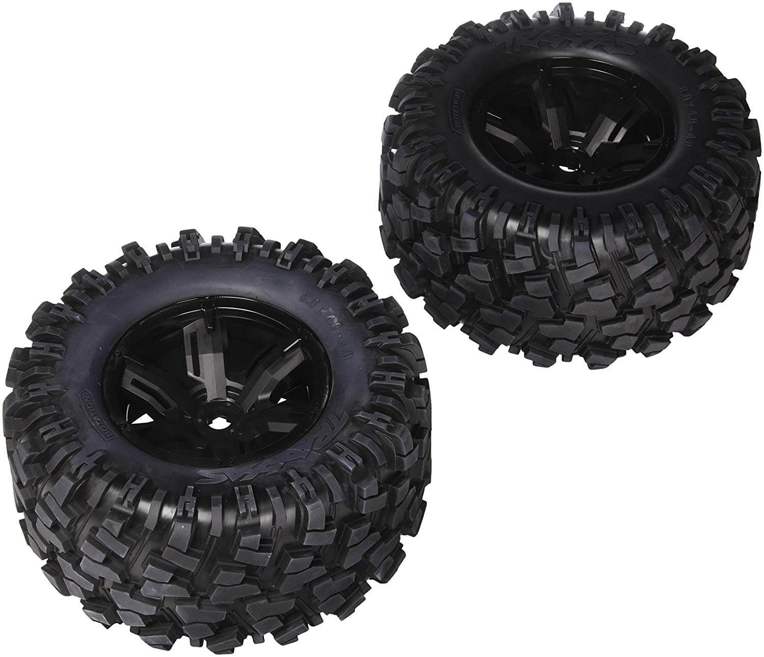 Traxxas 2 roues jantes et pneus XMaxx 8S noires 7772X