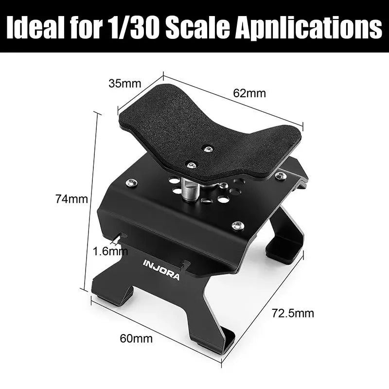 Support de voiture RC en aluminium INJORA pour voiture RC 1/30, 1/32
