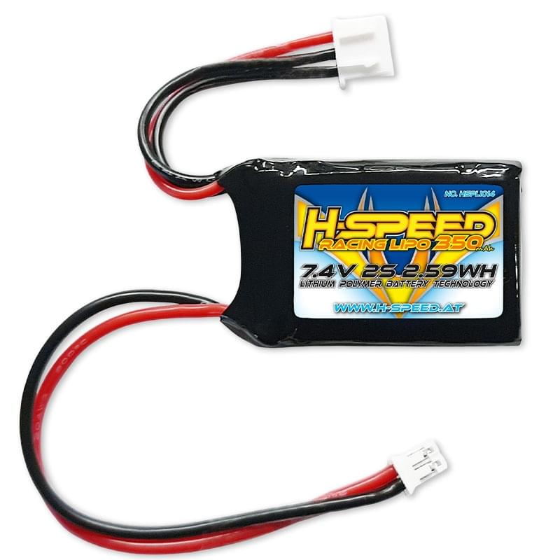 Batterie LiPo 350mAh 7,4V pour Losi Micro B et T, Microbe, Speck B