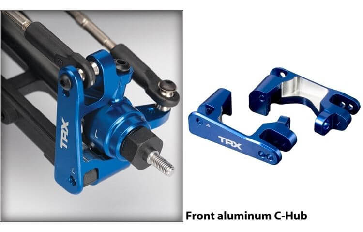2 Etriers de fusées alu anodisés Bleu G et D - Traxxas 6832X