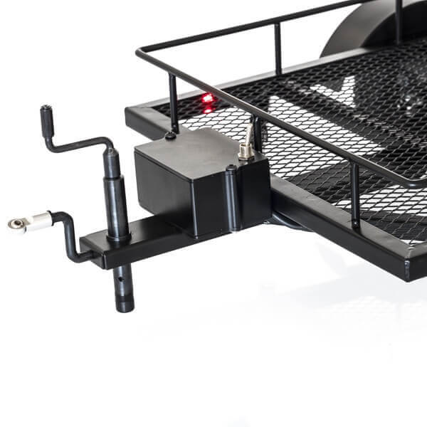 Trailer Remorque en acier double essieu avec kit Led (550x335mm) - Amewi 22197