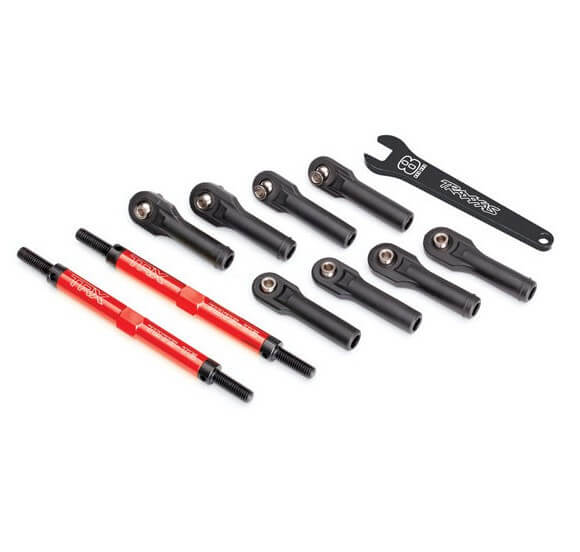 Biellettes aluminium rouge avant/arrière (x2) - Traxxas 8638R