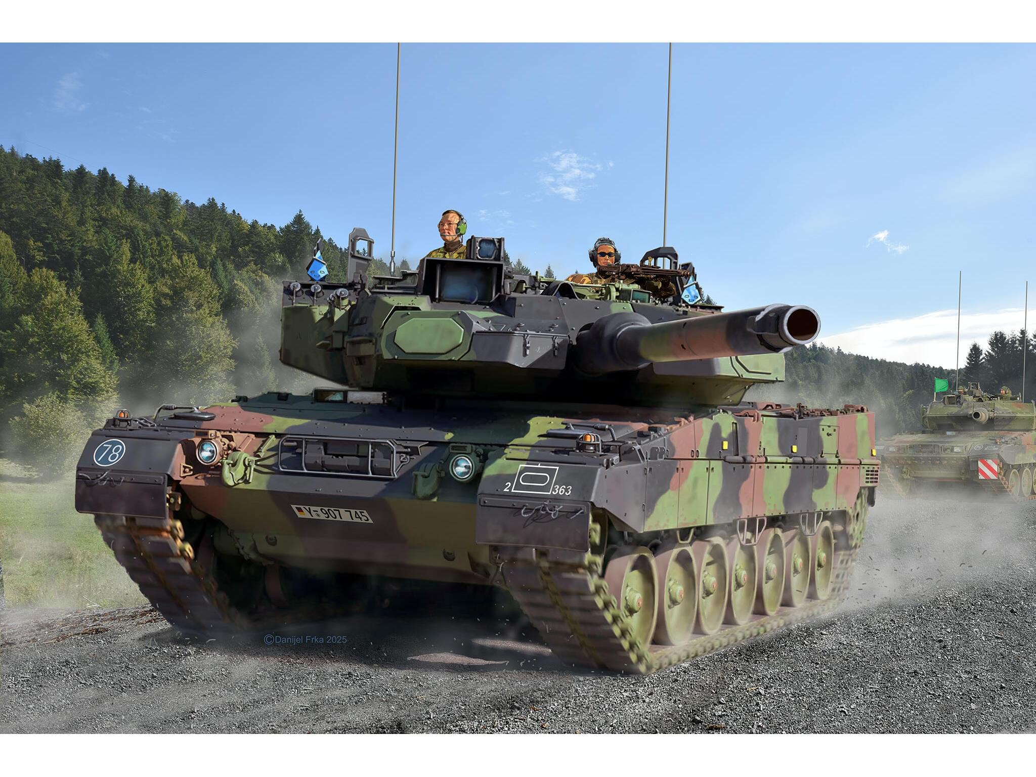 Maquette militaire Revell 63360 Model Set Leopard 2A7A1 avec accessoires de base
