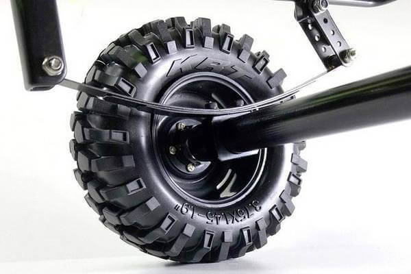 Remorque Tout Terrain en acier simple essieu - Accessoires pour crawler 1/10