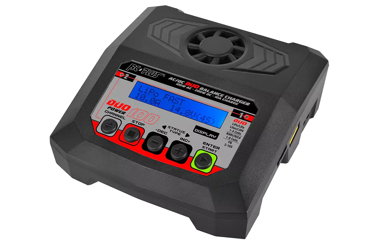 Chargeur lipo Duo rapide Lipo 1 à 4S et Nimh - 2x100W RC Plus