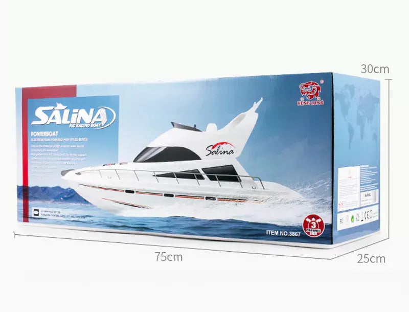 Bateau télécommandé Salina Yacht à 2 canaux 700mm RTR HL3867