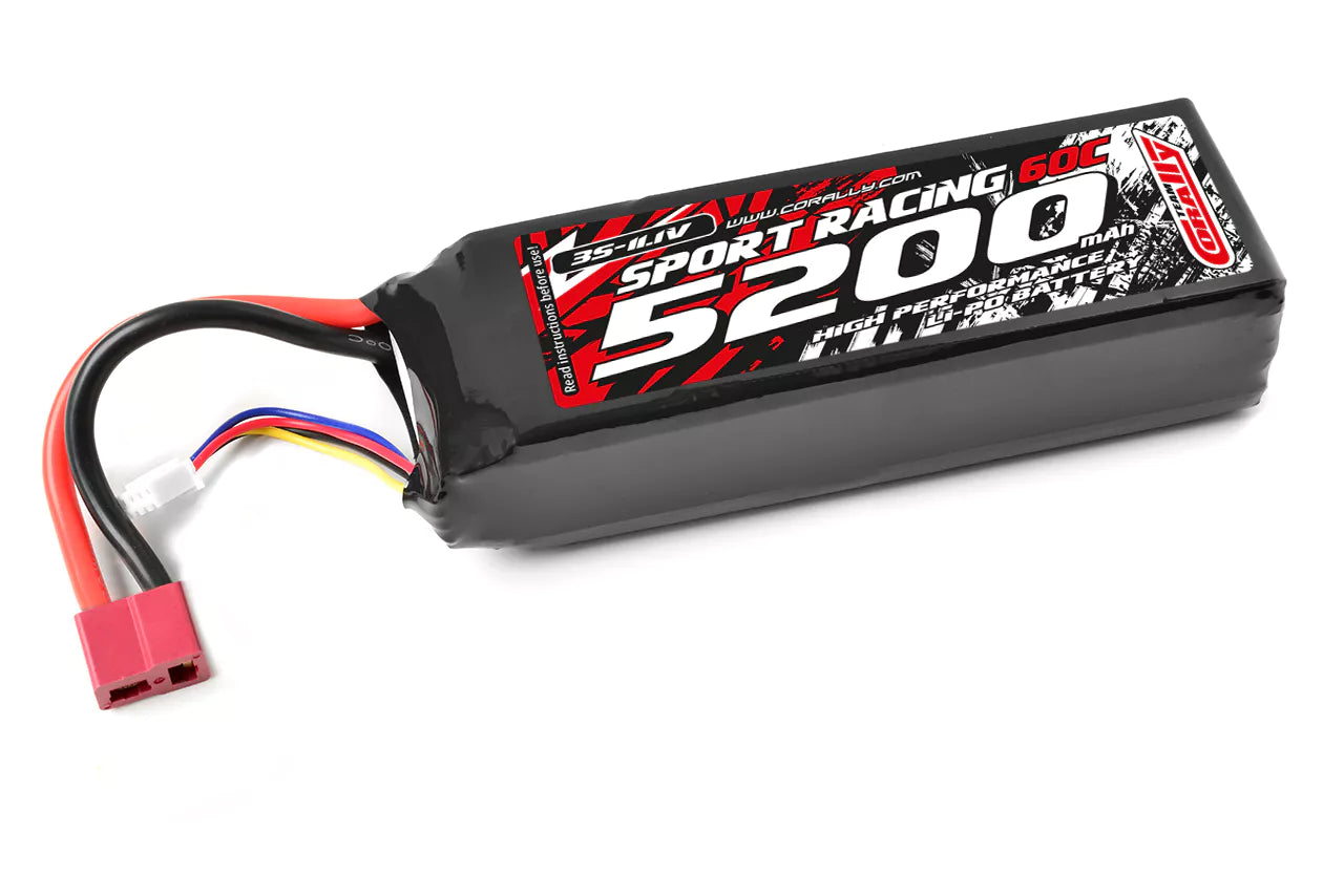 Batterie LiPo 3S 11,1V 5200mAh 60C Dean Corally - C-49231-D