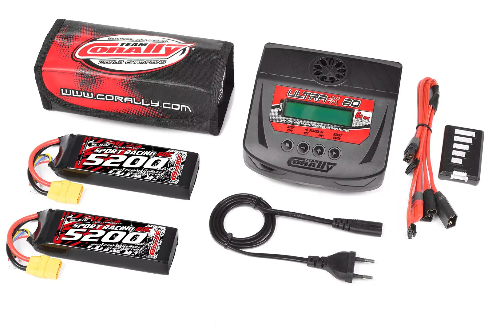 Kit de démarrage RC Corally 2x Lipo 3S 5200mAh XT90 - C-47231-03-06