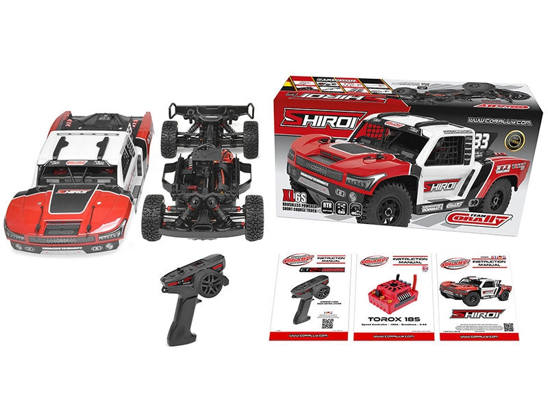 Short Course Corally Shiroi XP6 brushless RTR rouge - C-00278-R