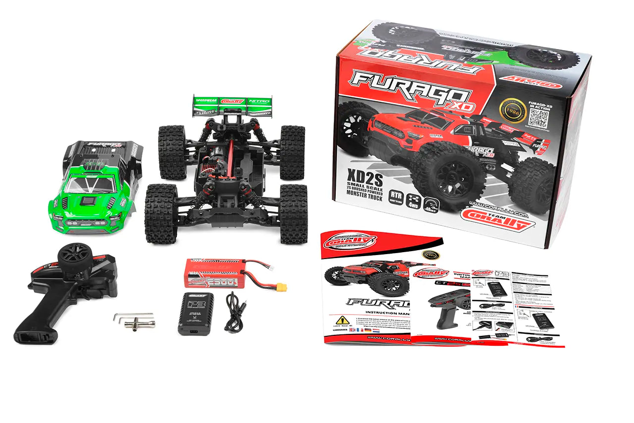 Corally Furago XD 1/12 RTR Monster Truck vert