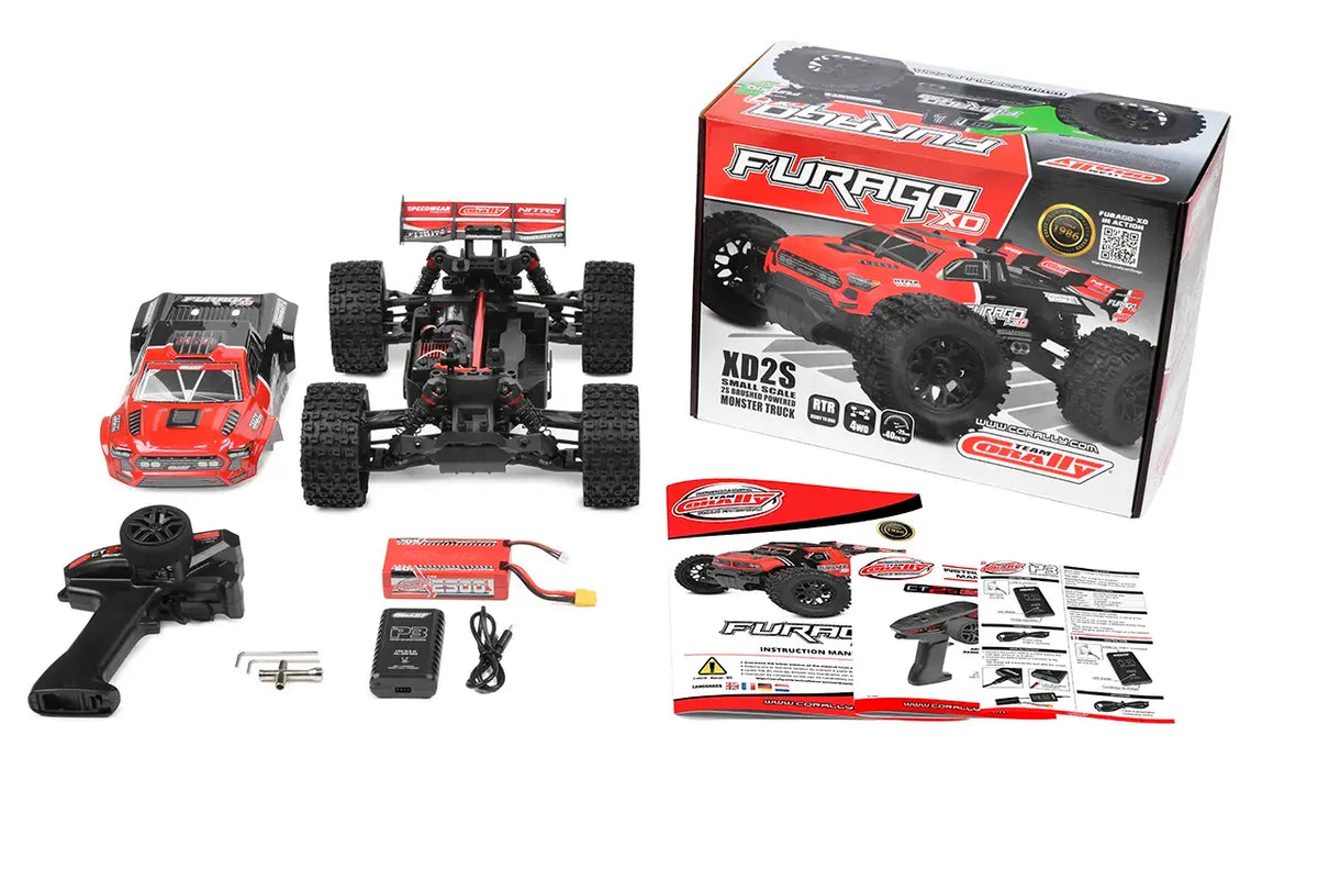 Corally Furago XD 1/12 RTR Monster Truck rouge