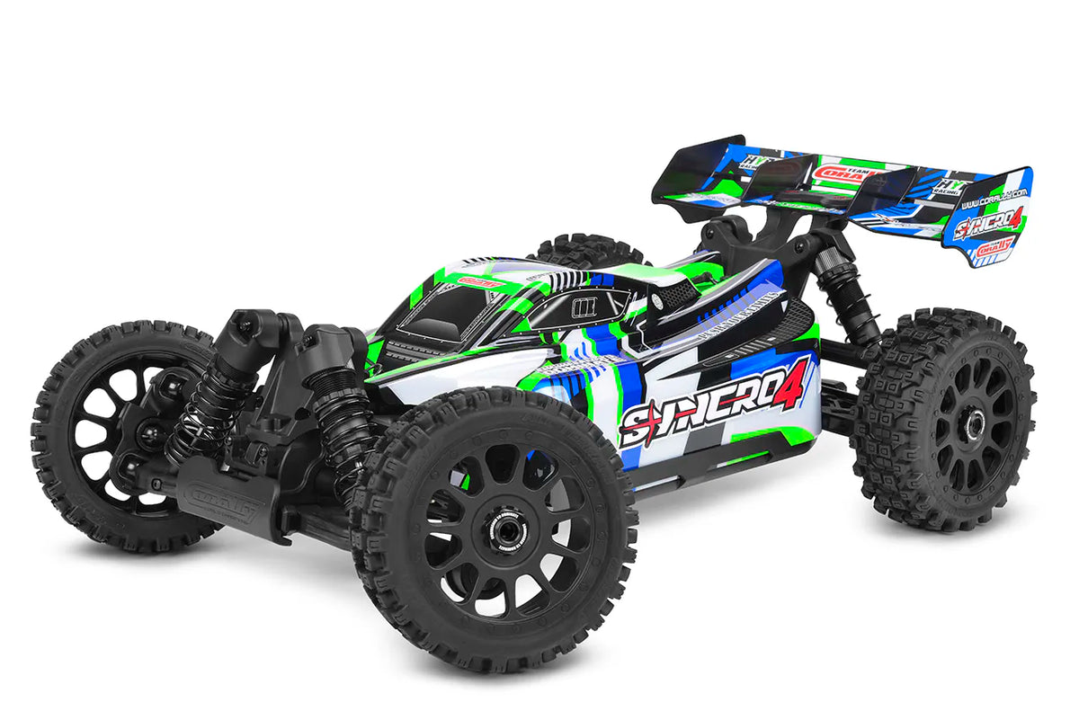 Buggy Corally Syncro 4 verte Brushless 3 -4S RTR 1/8 C-00295 - Breizh Modélisme.