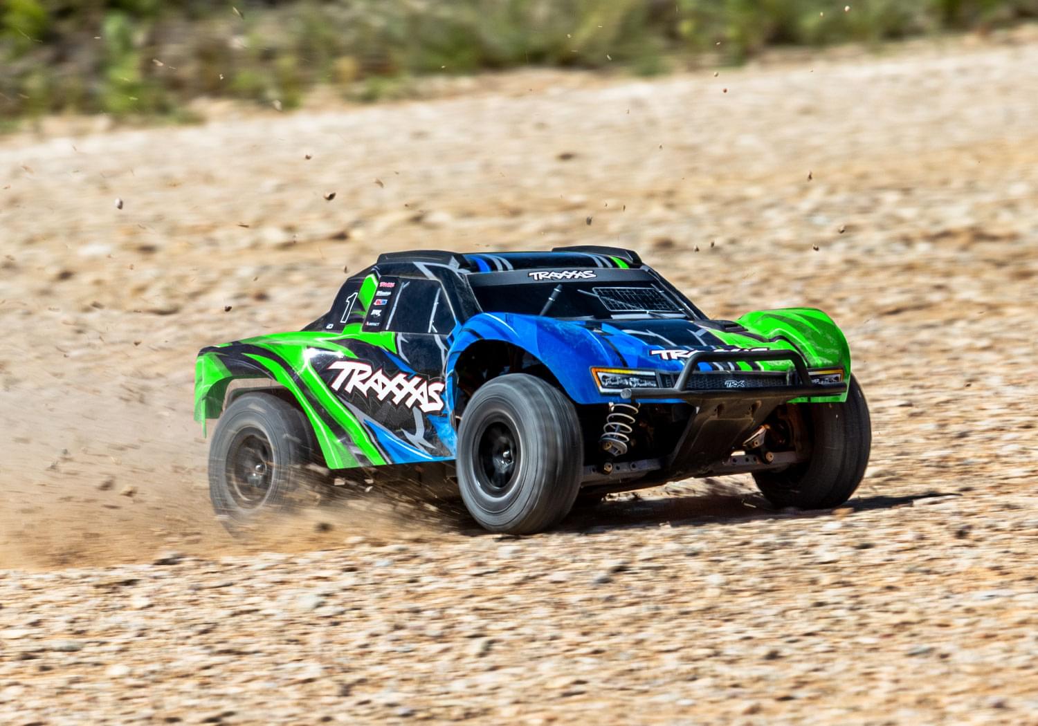 Traxxas Slash 4x4 VX3 Brushless vert 68454-4- - Breizh Modélisme.