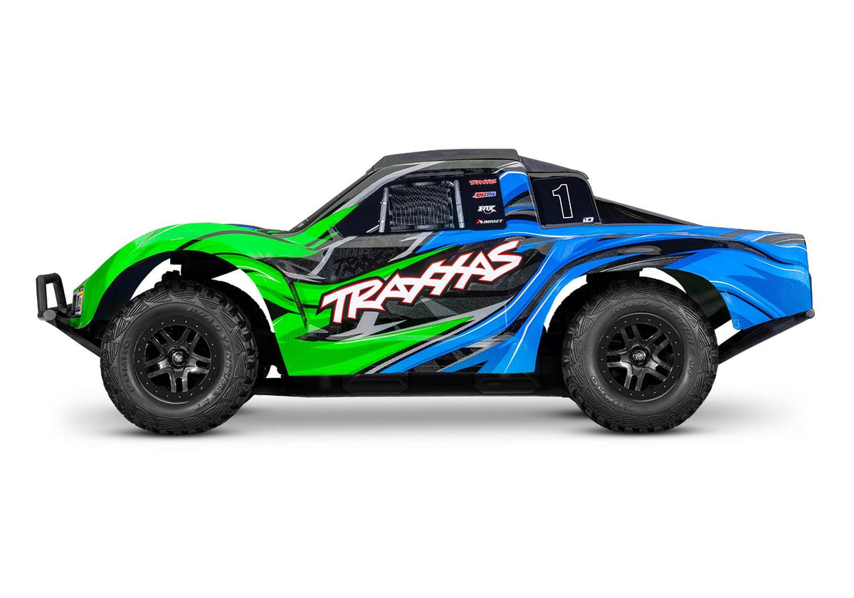 Traxxas Slash 4x4 VX3 Brushless vert 68454-4- - Breizh Modélisme.