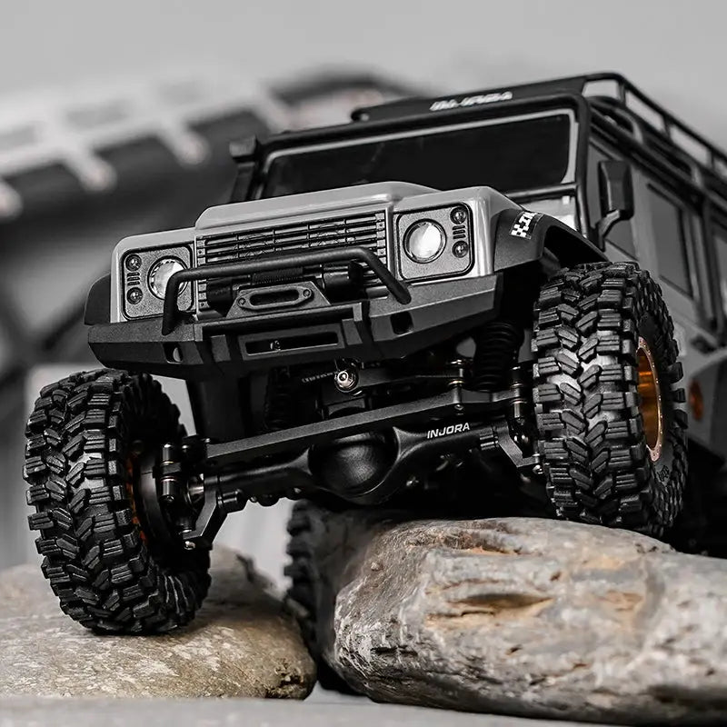 Kit de châssis universel INJORA LCG pour mise à niveau TRX4M 1/18 (fibre de carbone) - Breizh Modélisme.