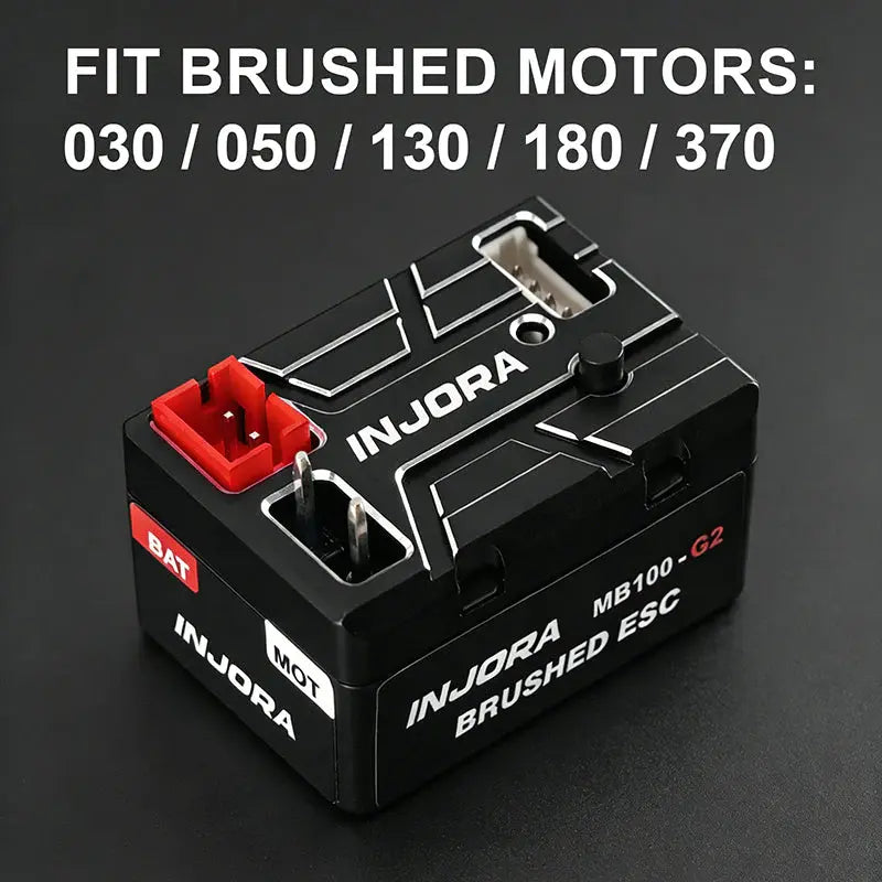 ESC brossé étanche Injora MB100 G2 40A pour crawlers 1/24 et 1/18
