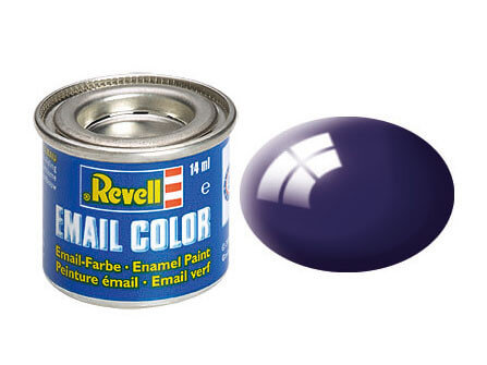 Peinture Bleu nuit brillant - Revell 32154 - RAL 5022 (N°54)