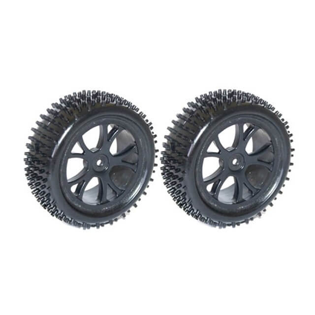 2 pneus et jantes AV pour Buggy 1/10 - FTX6300B