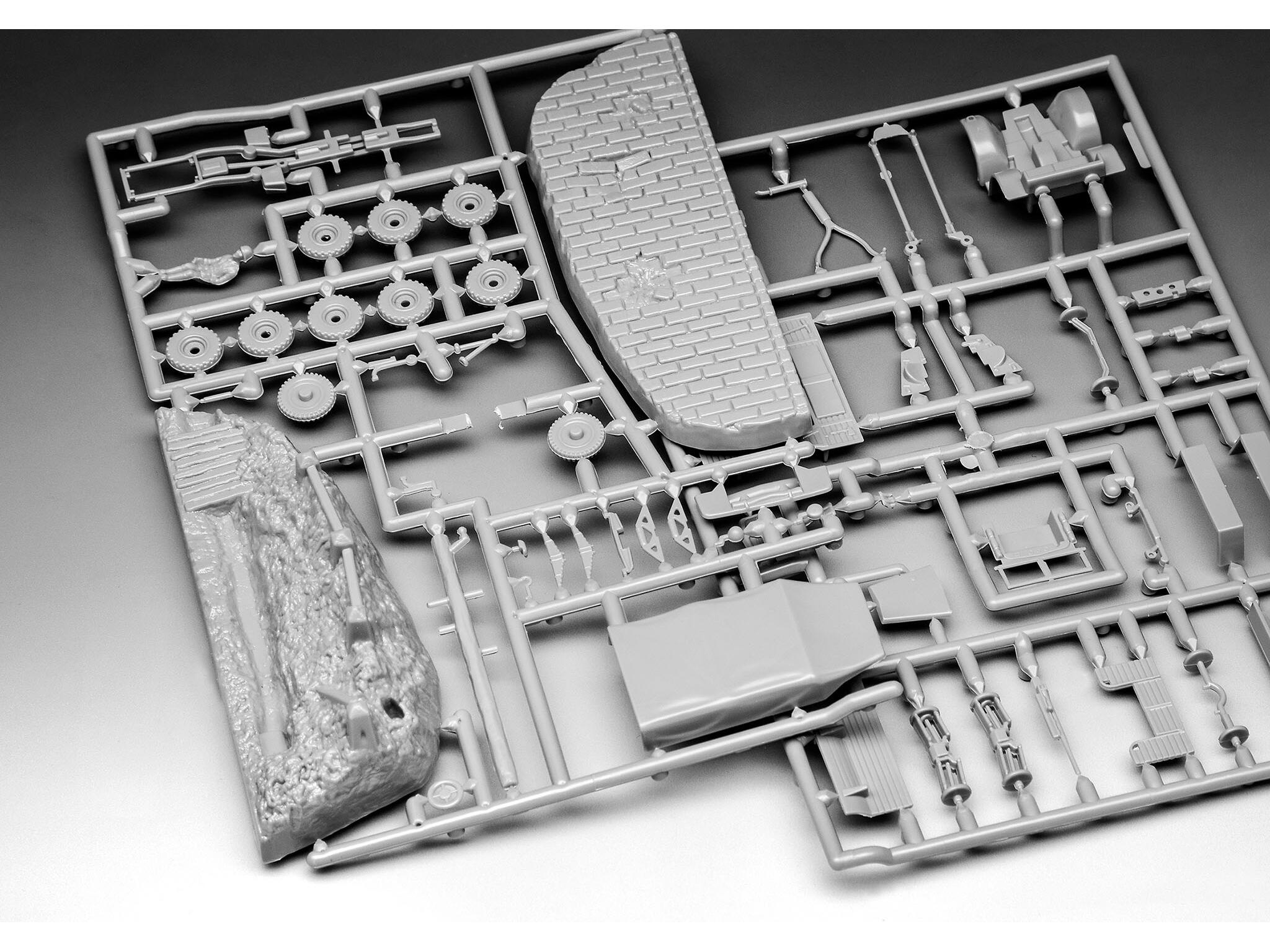 Maquette Revell Starter kit 73344 Krupp Protze KFZ 69 with 3,7cm Pak avec accessoires de base