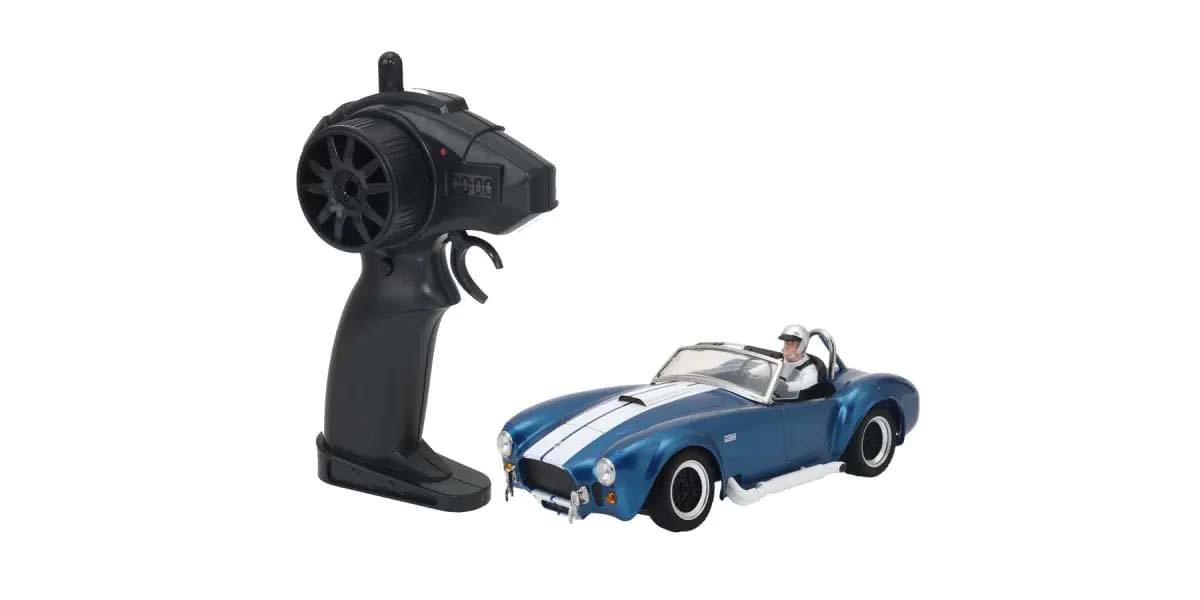 Kyosho First Mini-Z 1:28 Shelby Cobra 427 S/C 1960 Bleu - K.66610A - Breizh Modélisme.