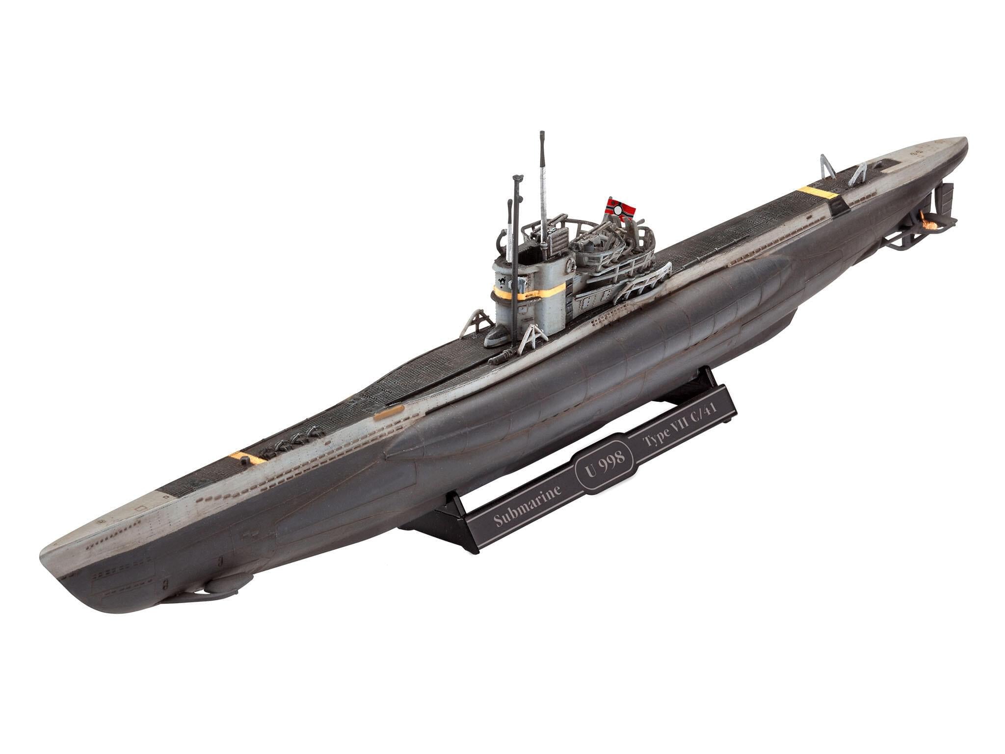 Maquette Revell Starter kit 75154 sous marin Allemand VII C/41 avec accessoires de base