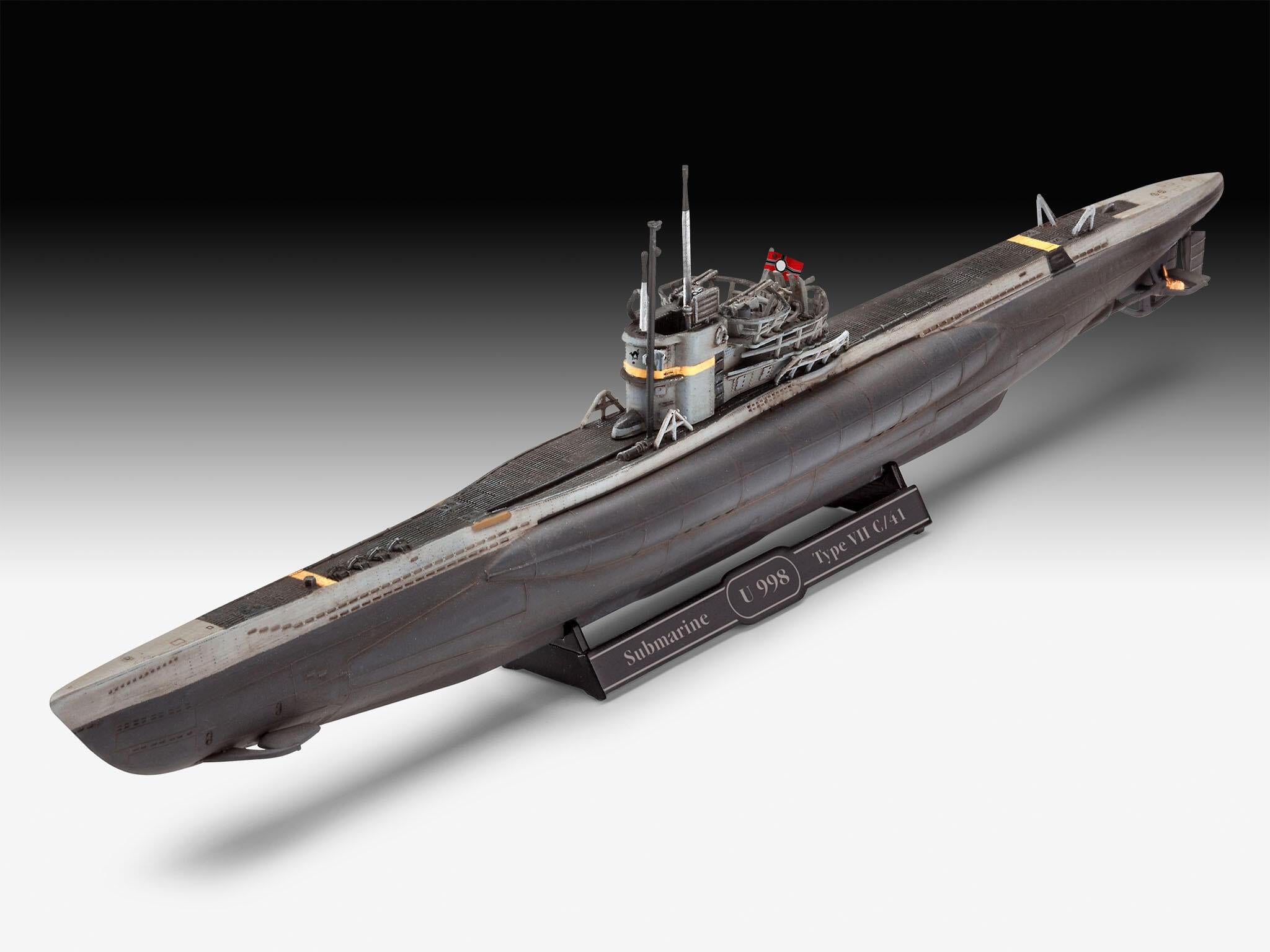 Maquette Revell Starter kit 75154 sous marin Allemand VII C/41 avec accessoires de base